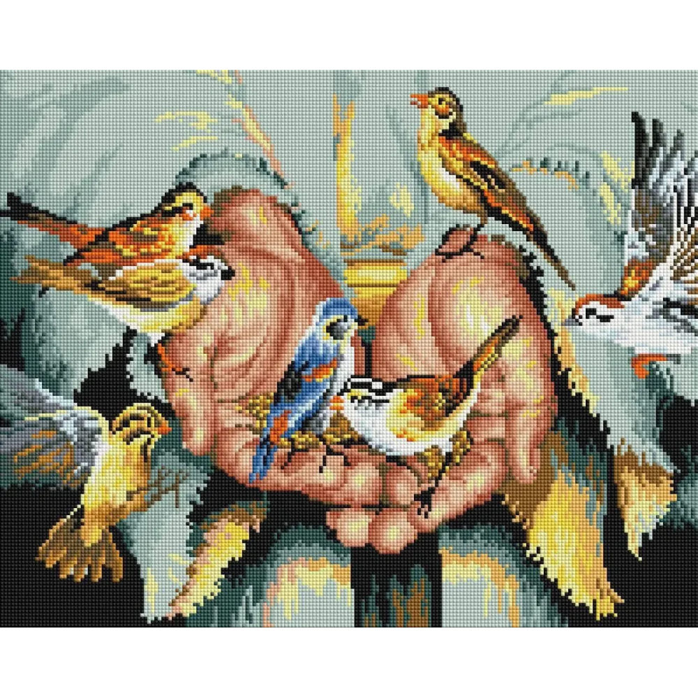 Алмазна вишивка ColorArt 40x50 Ікона В руках у Бога квадратні алмази