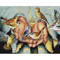 Алмазна вишивка ColorArt 40x50 Ікона В руках у Бога квадратні алмази
